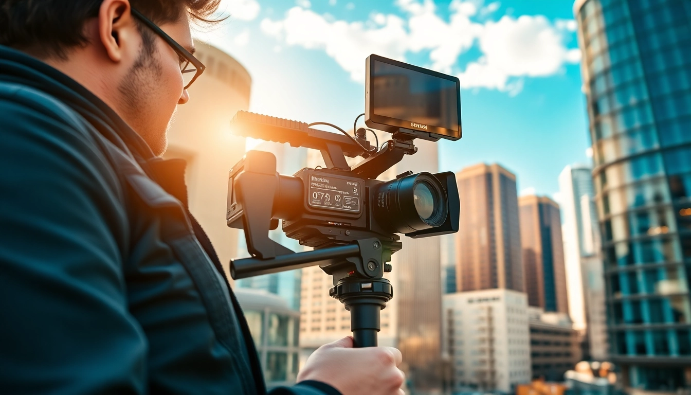 Experience the art of video production Edmonton with a dynamic film crew in action.
