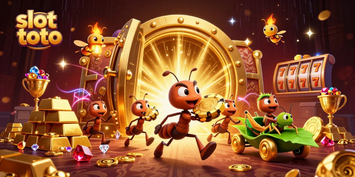 Engage with slot toto adventures as ants carry a giant poker chip in a dazzling casino heist.